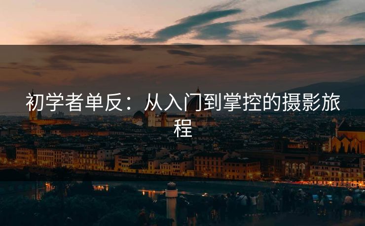 初学者单反：从入门到掌控的摄影旅程