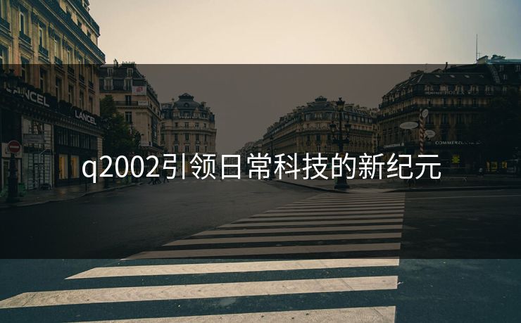 q2002引领日常科技的新纪元